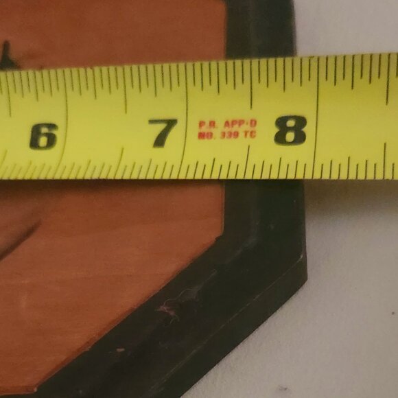 1 pc Vintage 3-D Wood Carving Quebec Folk Art cabin, windmill river mountains - Picture 4 of 5